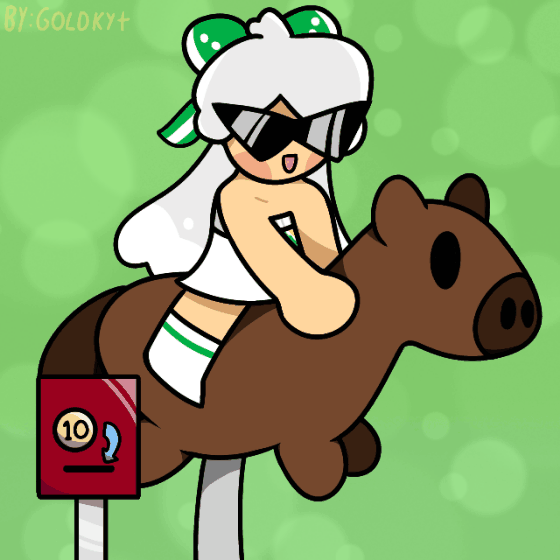 Sprite light riding a animatronic horse