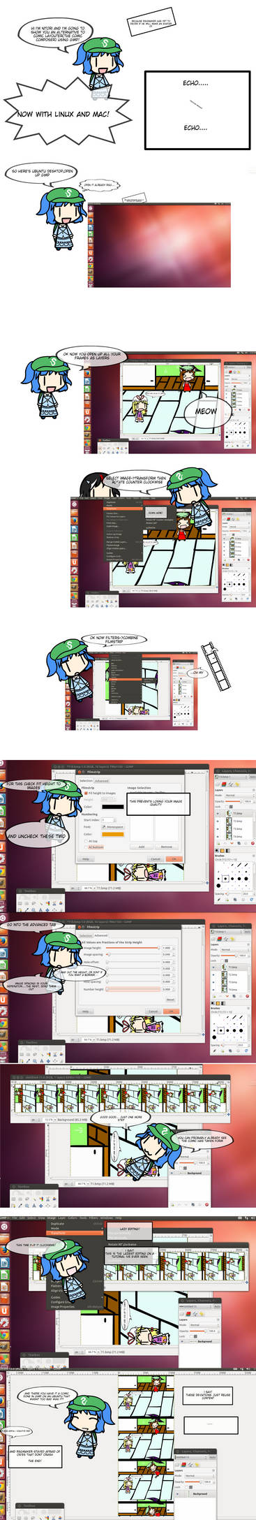Turning frames into a comic in GIMP! by rsgmaker on DeviantArt