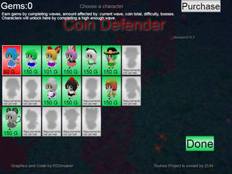 Coin Defender - New Shop Screen