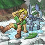 Be careful, please! - Link and Glaceon