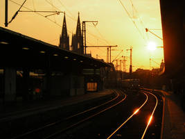 Sunset in Cologne