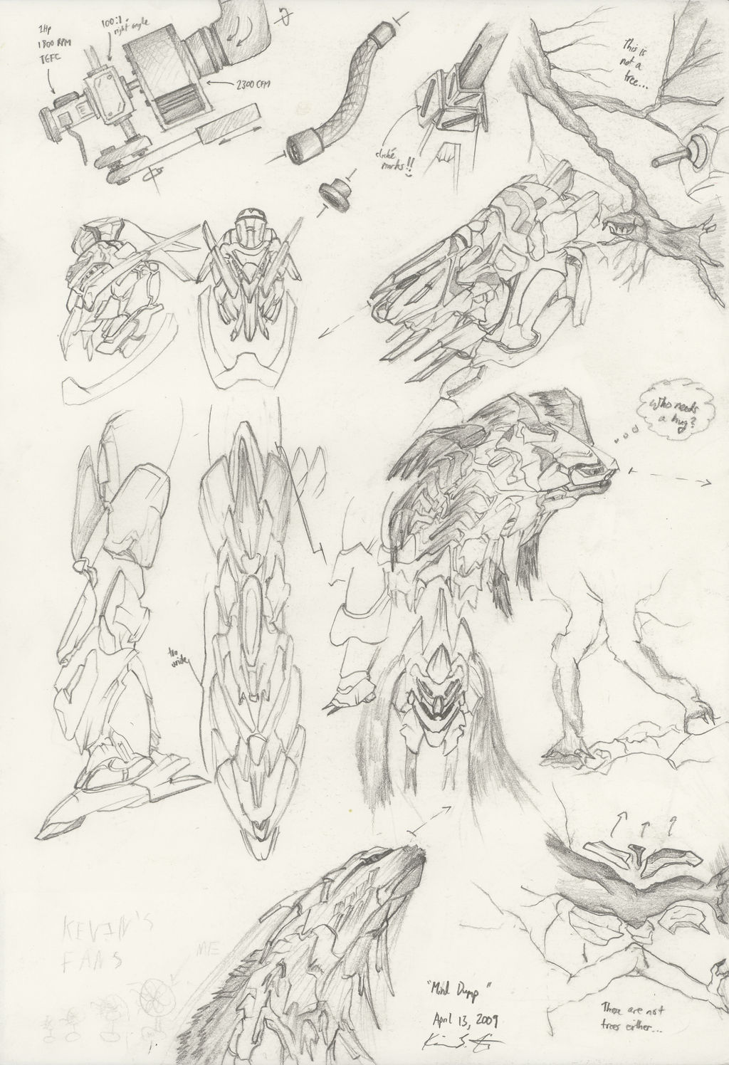 The Mecha Sketchbook - 18 by PlasmaFire3000