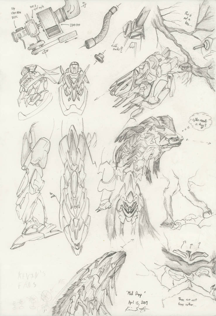 The Mecha Sketchbook - 18 by PlasmaFire3000