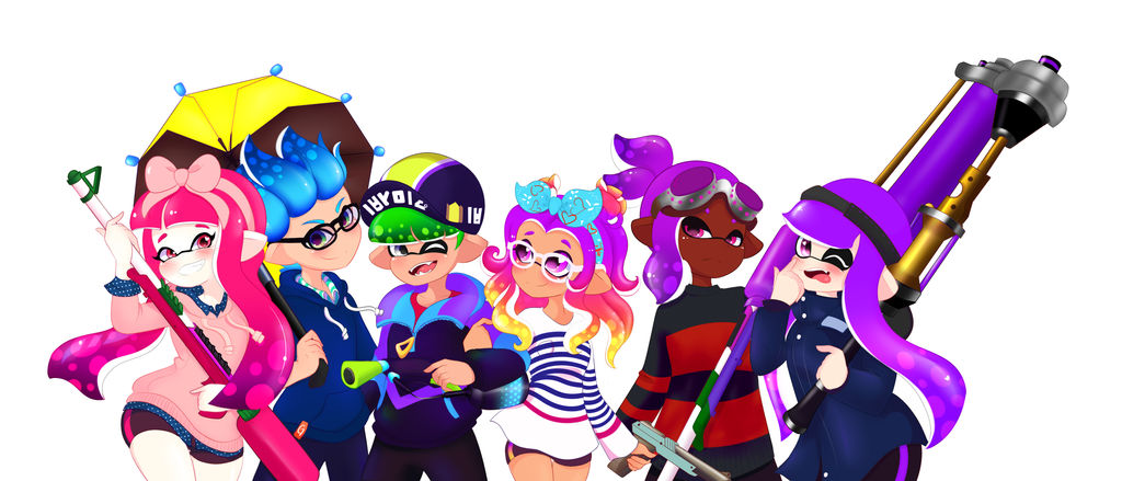 Splatoon 2 / Doctor G / Team Commission by INFAMOUSAVAGE on DeviantArt