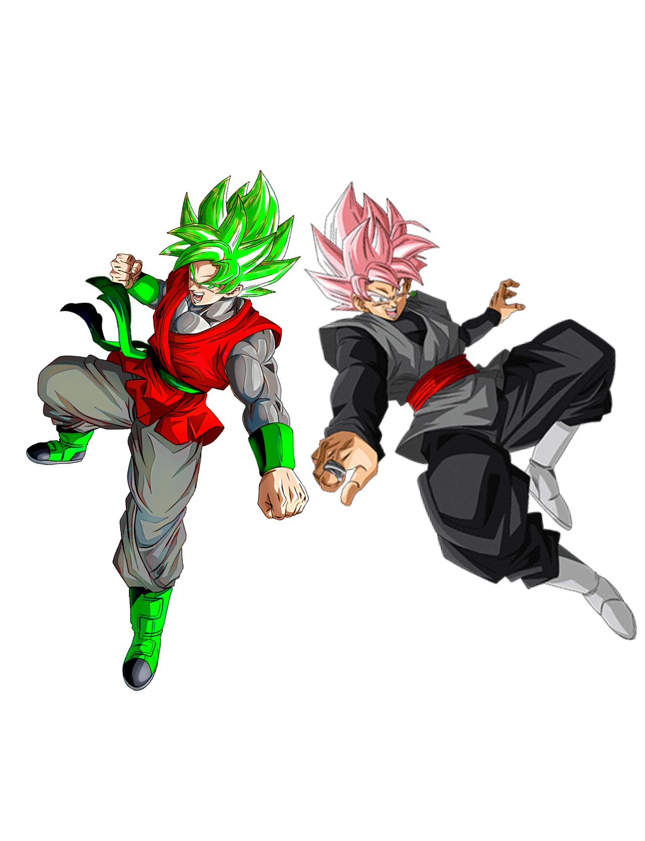 Goku Black Ssjr And Chaos Goku Ssjc by Luka385 on DeviantArt