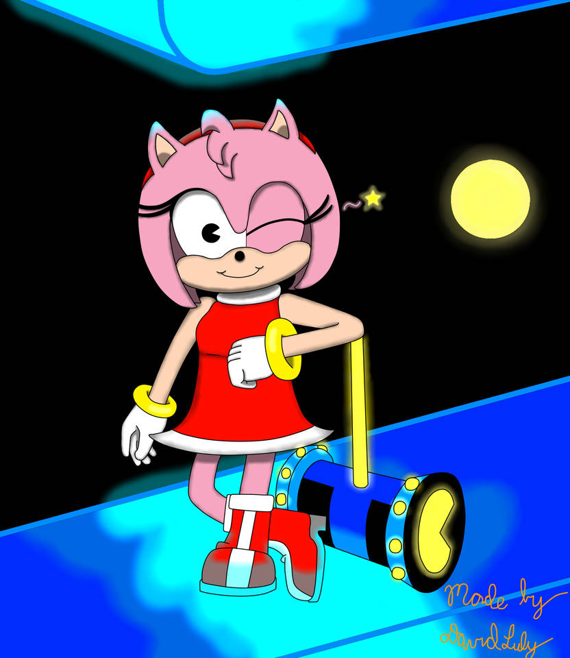 Amy Rose With Pac hammer request For A Friend By Mrhypersonic On amy-rose-with-pac-hammer-request-for-a-friend-by-mrhypersonic-on