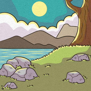 Cartoon  landscape