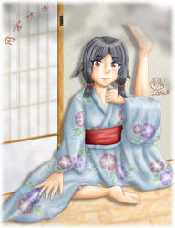 a yukata girl