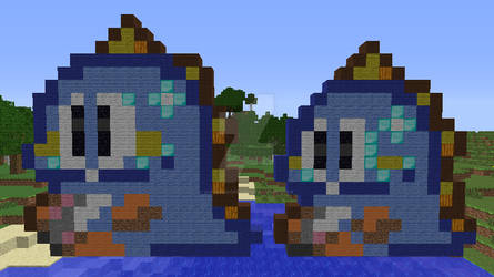 Bob (Puzzle Bobble arcade+SNES) redone, Minecraft