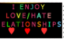 Love-hate Stamp