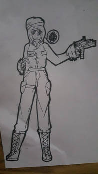 Lady with Machine guns