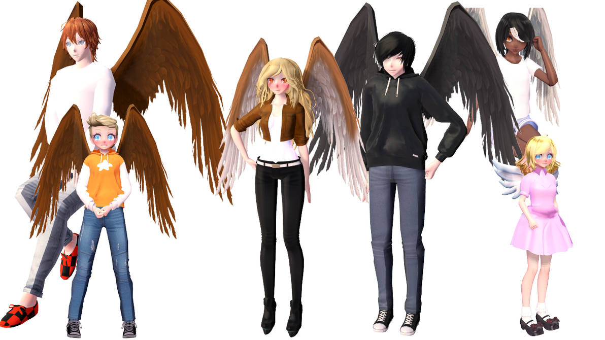 (MMD x Manga) Maximum Ride Model pack + DL by h20mysterious on DeviantArt
