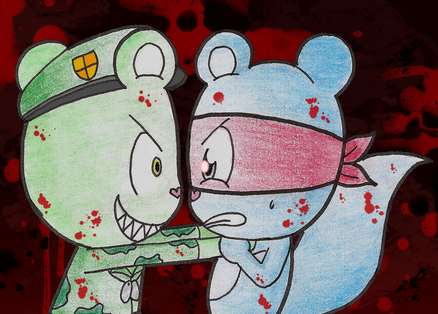 Flippy vs Splendid by Candy-Swirl on DeviantArt