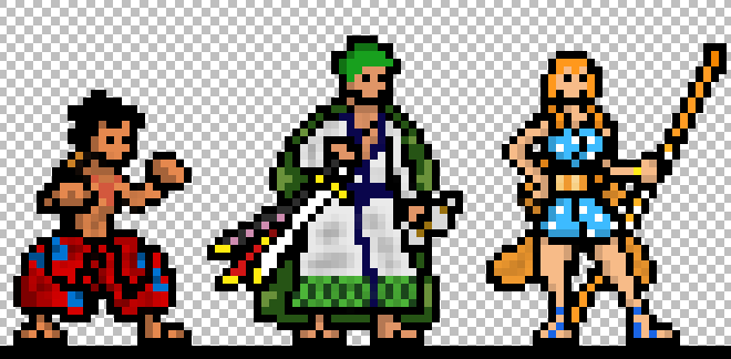 Pixel: One Piece by cincintin on DeviantArt