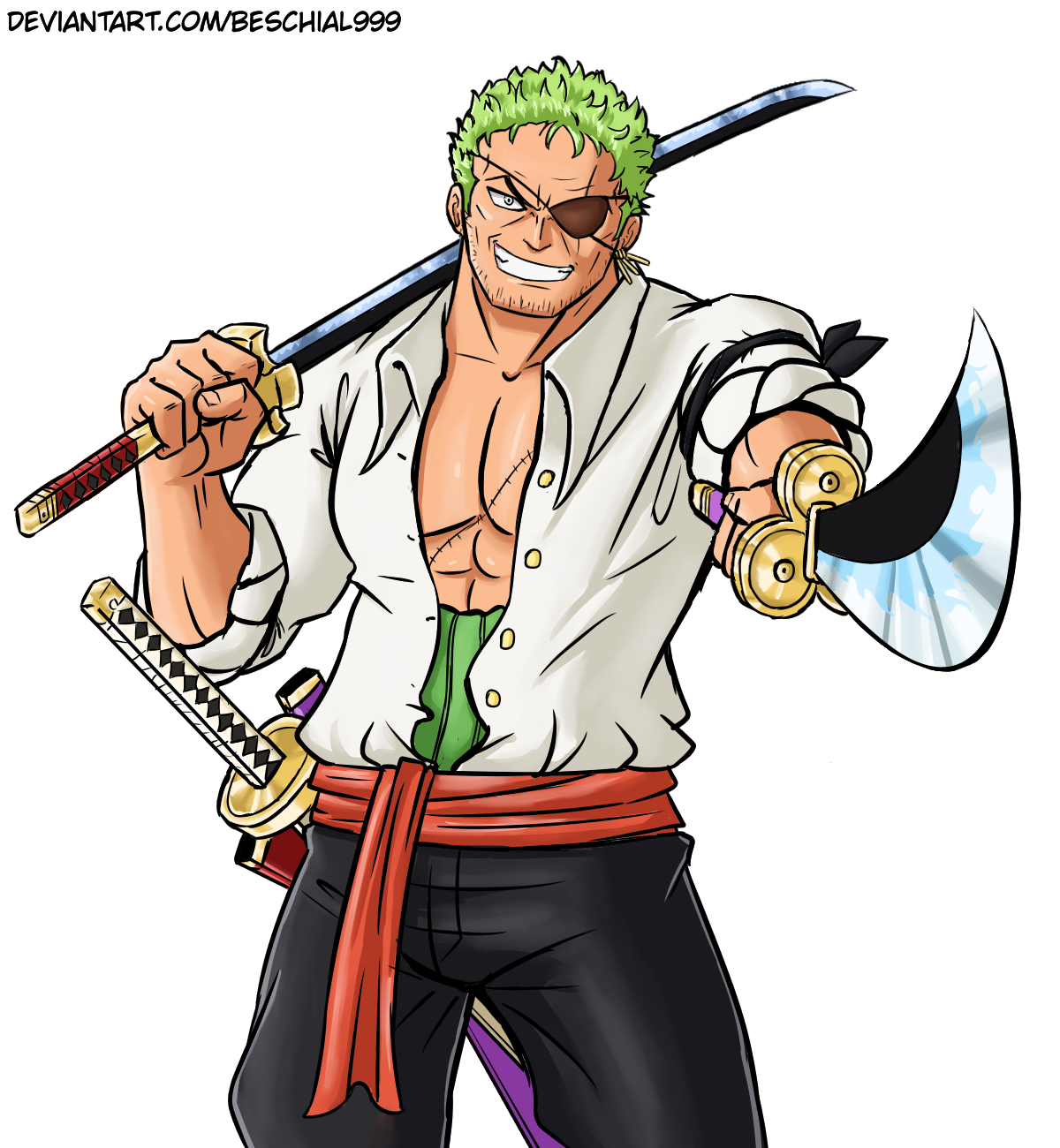 Zoro (Wano) by Pheliie on DeviantArt