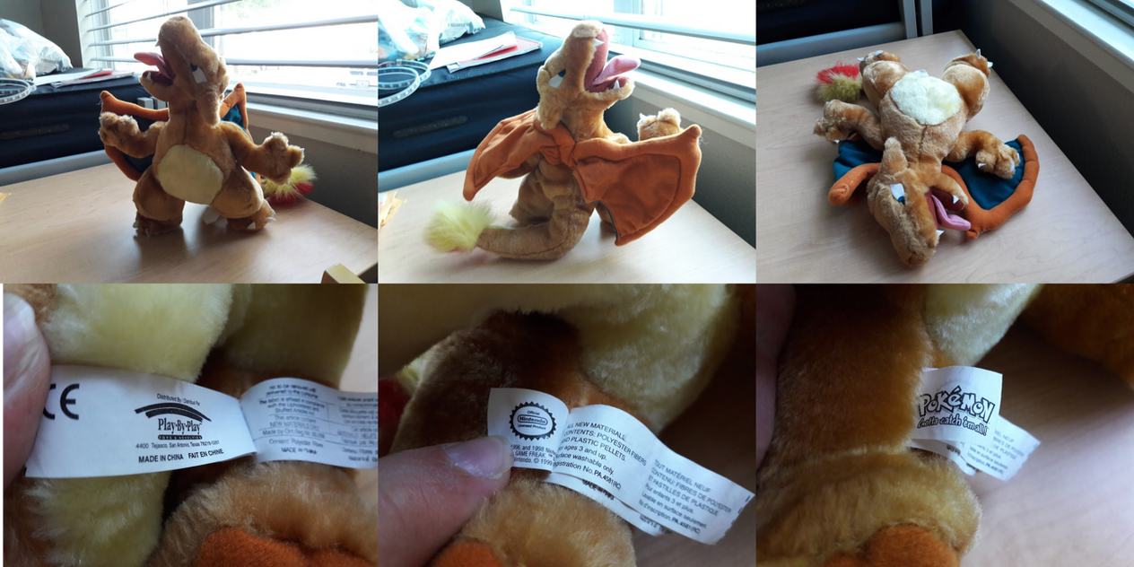 Play by play charizard plush sales