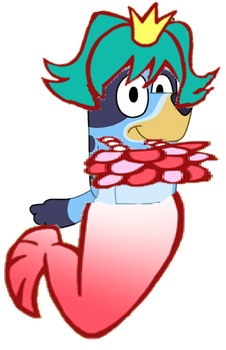 Bluey Heeler dressed up as Kirara