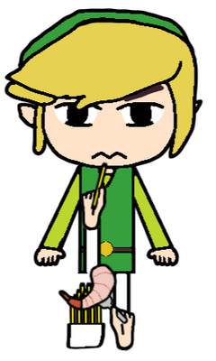 Toon Link Shrimp and Fries Feet