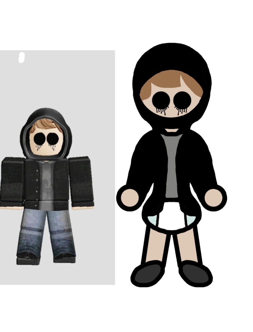 My roblox avatar in a diaper by quaufbrbdjbe on DeviantArt