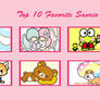 Tekki's Favourite Sanrio Characters