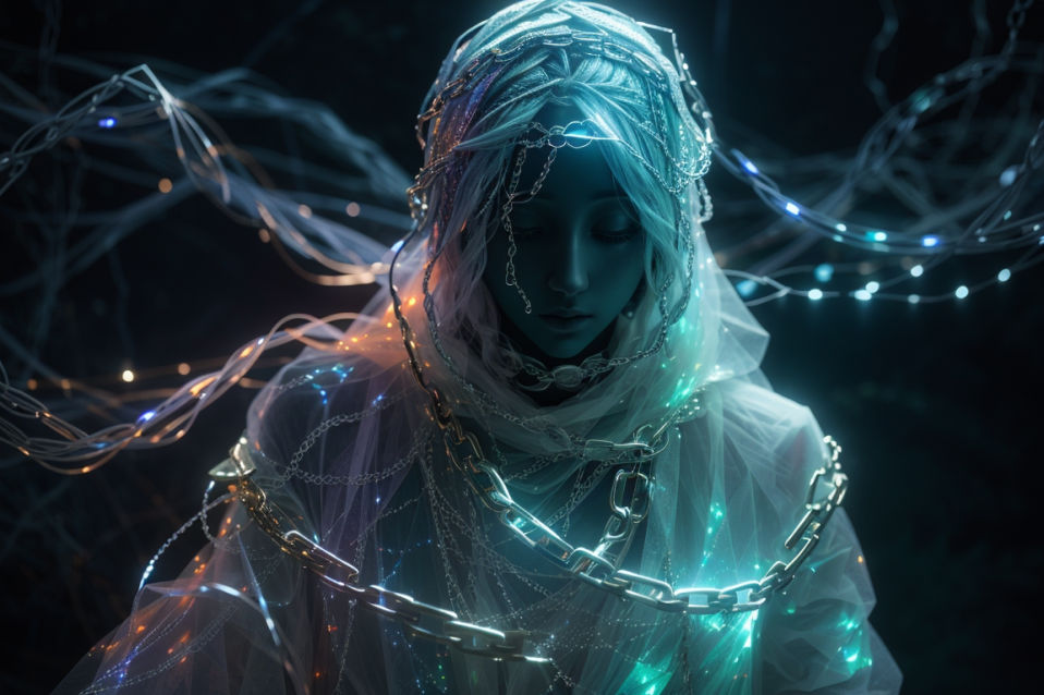 Chain Wrapped Figure by KittleSkittles on DeviantArt