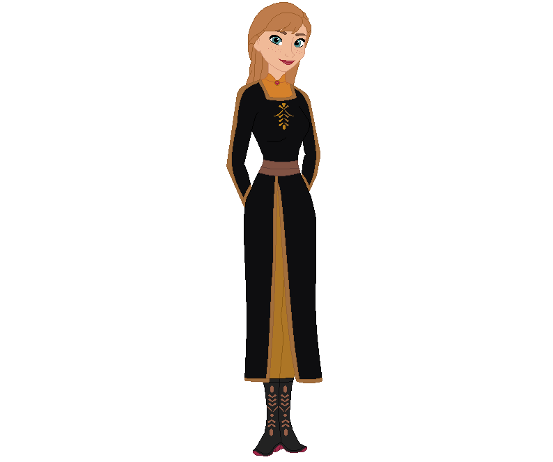 anna frozen black dress Transformed K-Pop Characters in Frozen Edit