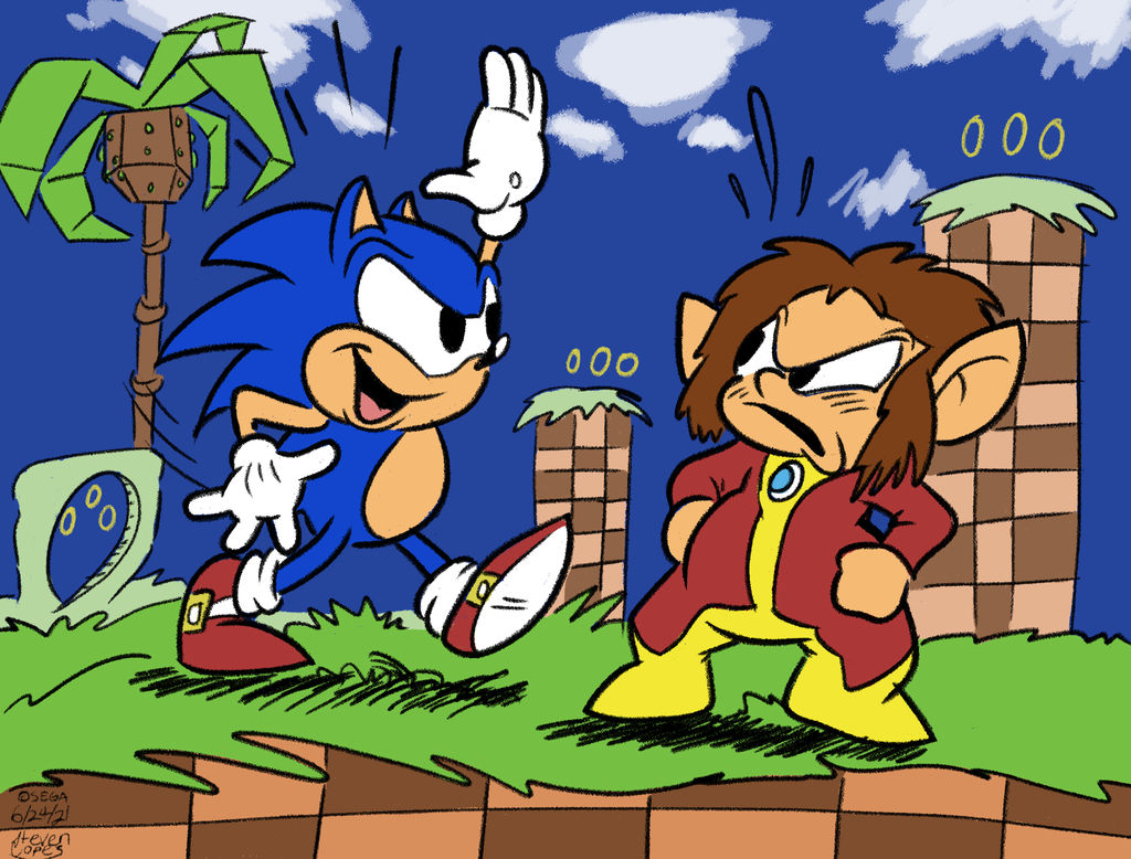 Sonic Meets Alex Kidd