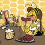 Bizzy B. Eats Some Bratwursts