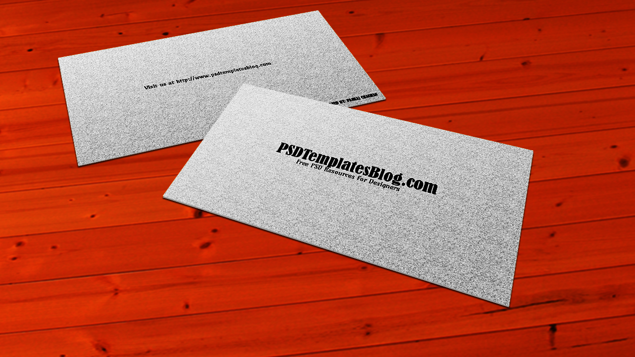 Free Simple Business Card Mockup PSD