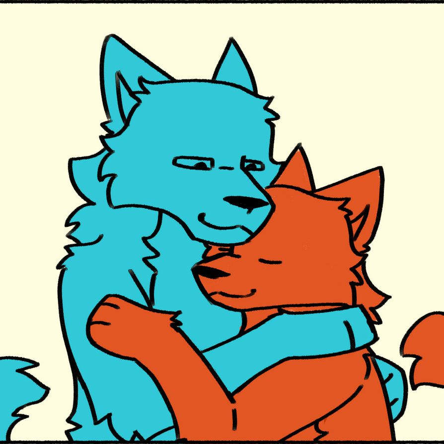 YCH Animation hug by WolfieVey on DeviantArt