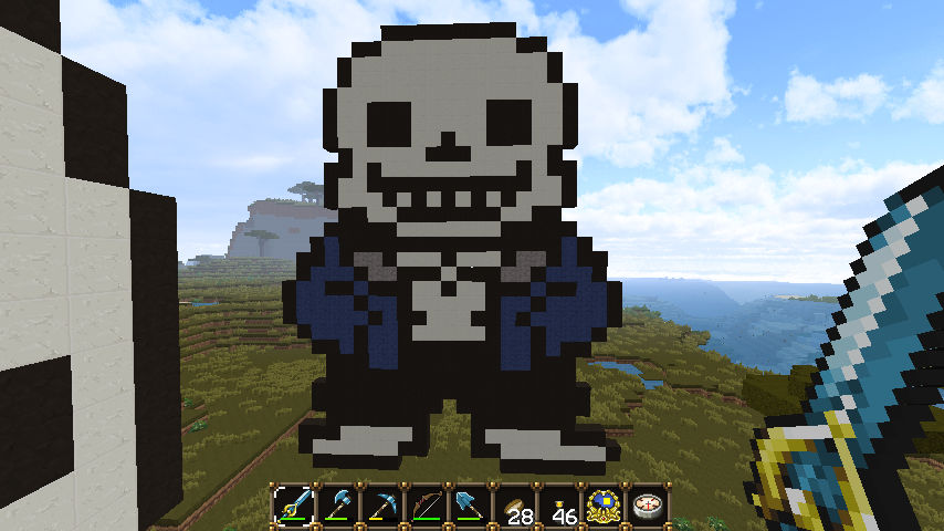 Minecraft Art - Sans by Blake290383 on DeviantArt