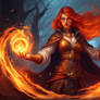 Sorceress Summoning Fire 3