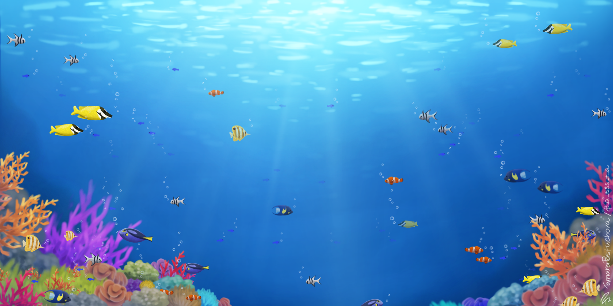 ocean background (f2u) by TamaraPastuchova on DeviantArt
