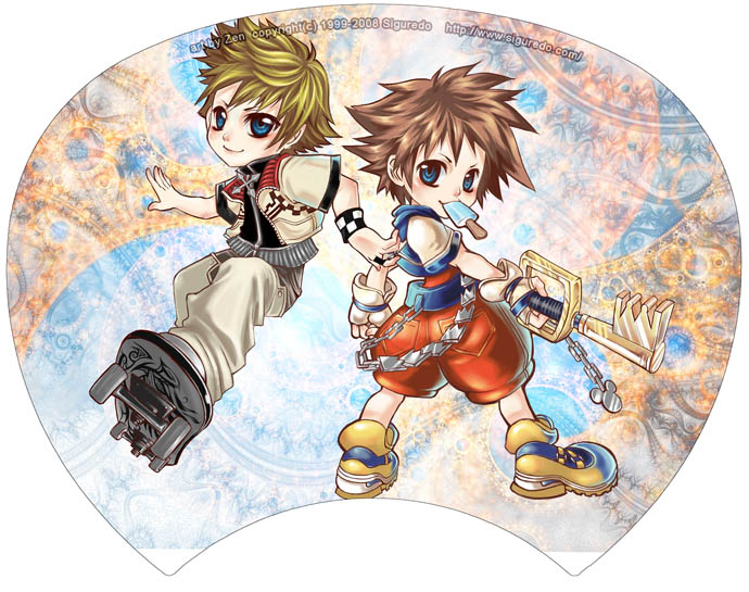 Chibi fan - sora+roxas