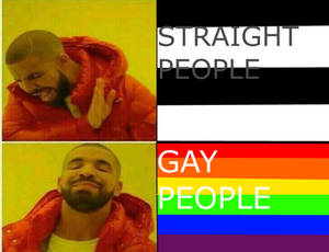 Straight Gay People (Hotline Bling meme)