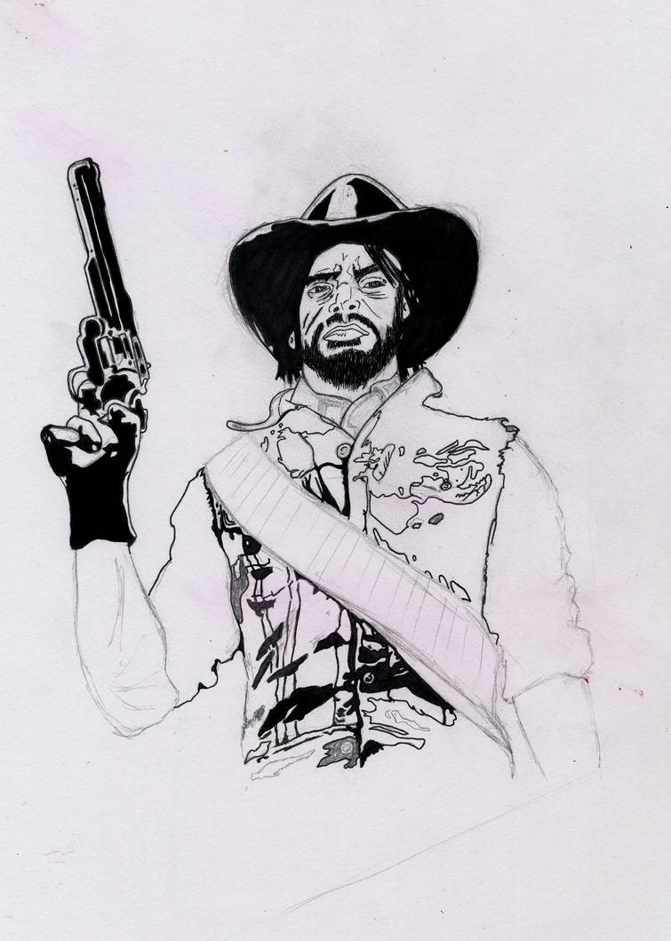 red dead sketch by jason666him on DeviantArt