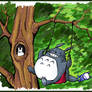 Totoro swinging