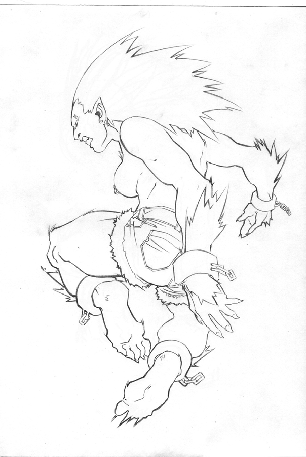 Female Blanka pencils