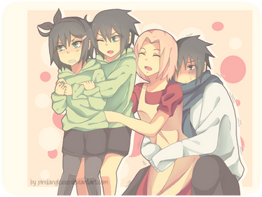 [sasusaku family]not quite gloomy because im happy