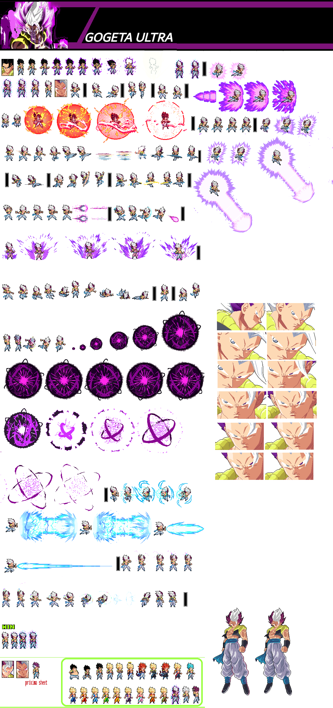 Ulsw2 Gogeta Ssj Sprite Swl By Orumaitoobeso On Deviantart Sprite Sheet