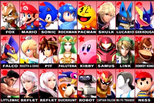 Characters that I would mostly play as in SSB4. by Froexd on DeviantArt