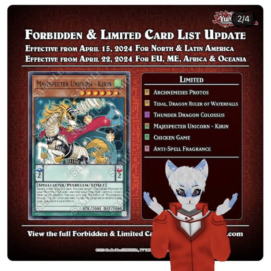 Yugioh, April 2024 Banlist React (Limited). by Froexd on DeviantArt Yugioh, April 2024 Banlist React (Limited). by Froexd on DeviantArt