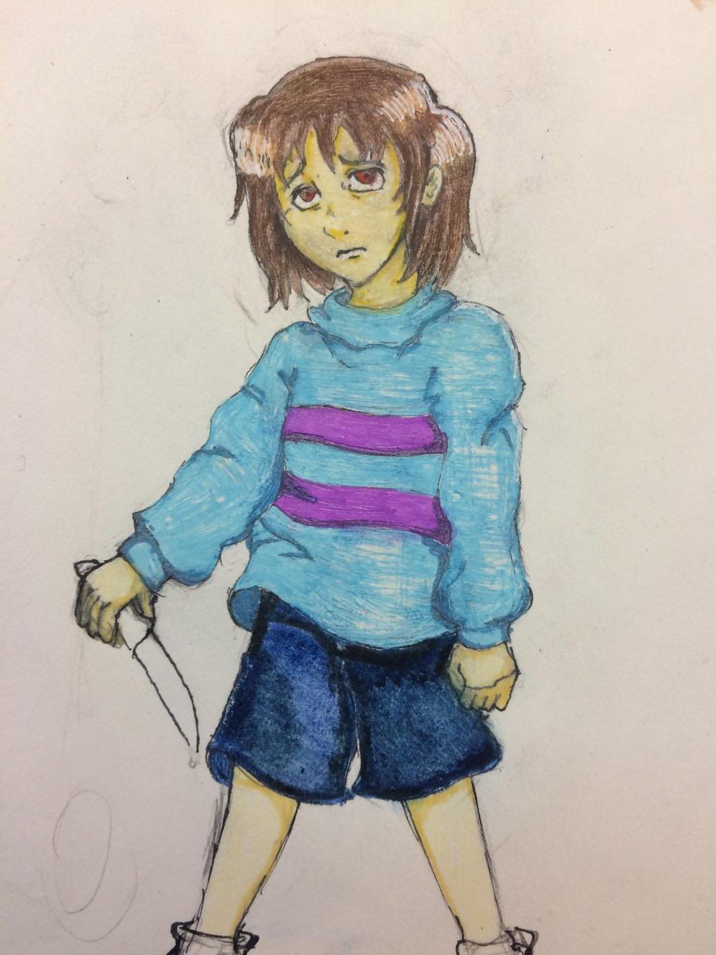 Frisk Getting Slaughtered Genocide frisk sketch by kanadia413 on DeviantArt