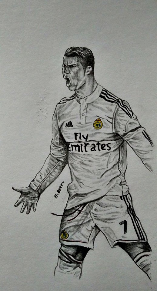 Cristiano Ronaldo Drawing by SKmartines on DeviantArt