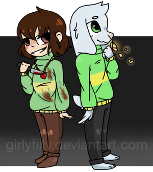 (Redraw) FanArt| Chara n Asriel