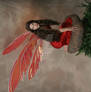 Giant Red Fairy Wings