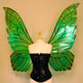 Delia's giant green butterfly fairy wings front