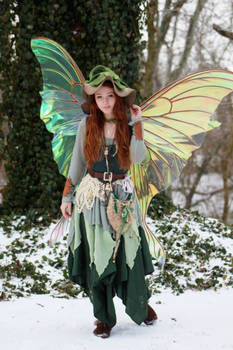 Mary Lotheriel in Giant Luna Moth Wings