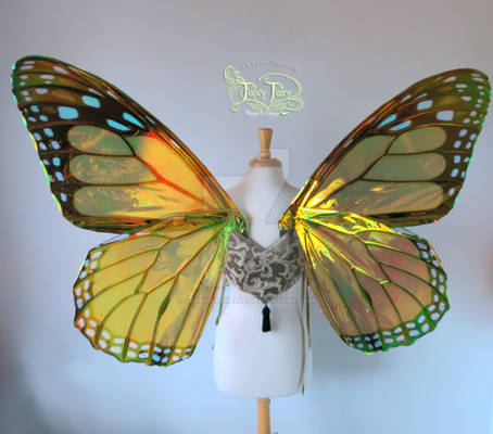 Extra Large Monarch Iridescent Wings (back)