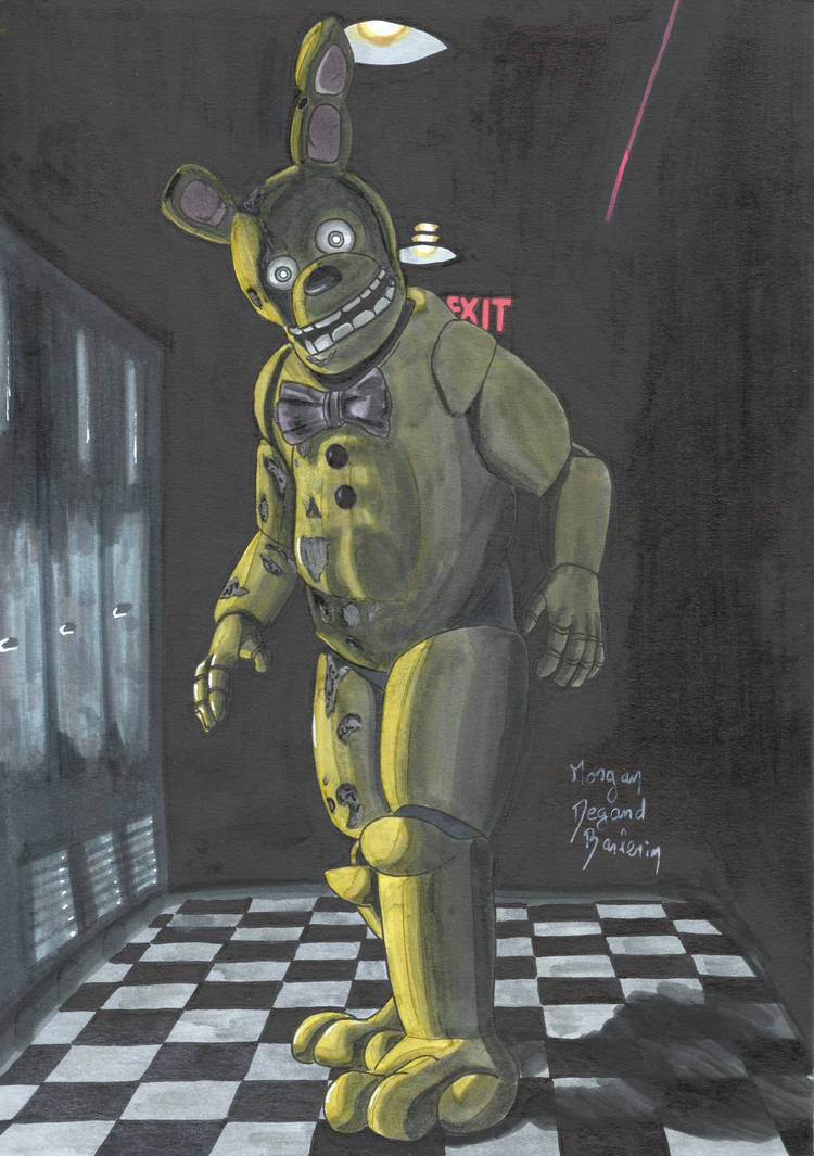 Springtrap drawing by LeMudokon01 on DeviantArt